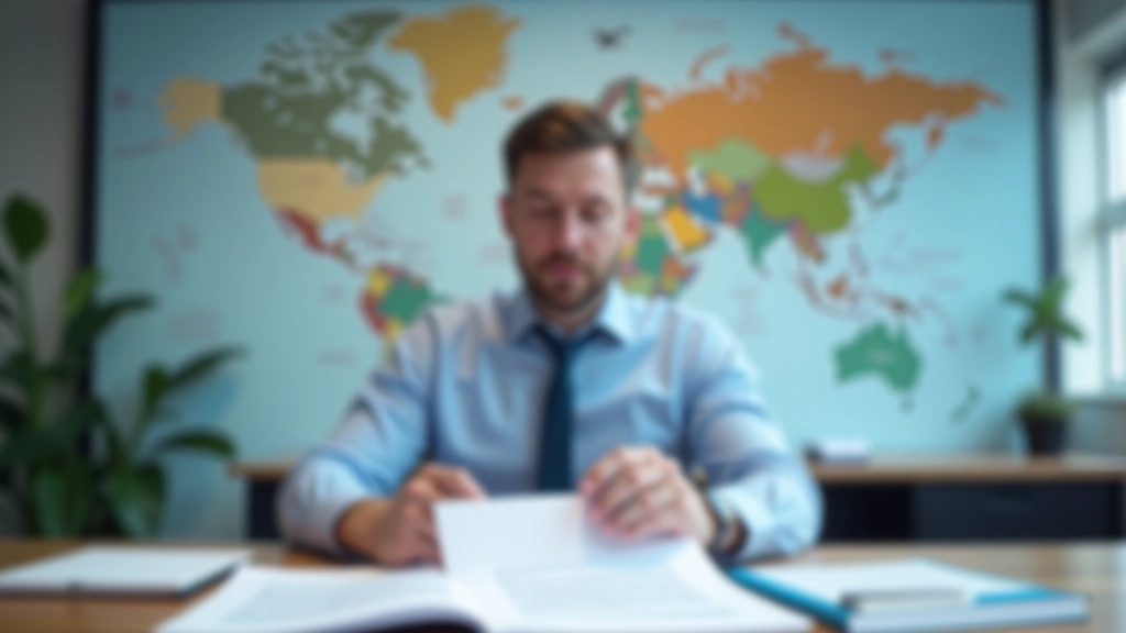 Wirtschaftsfachmann bei der Analyse von Handelsdokumenten und Zollstrukturen